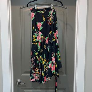 Cabi floral wrap skirt